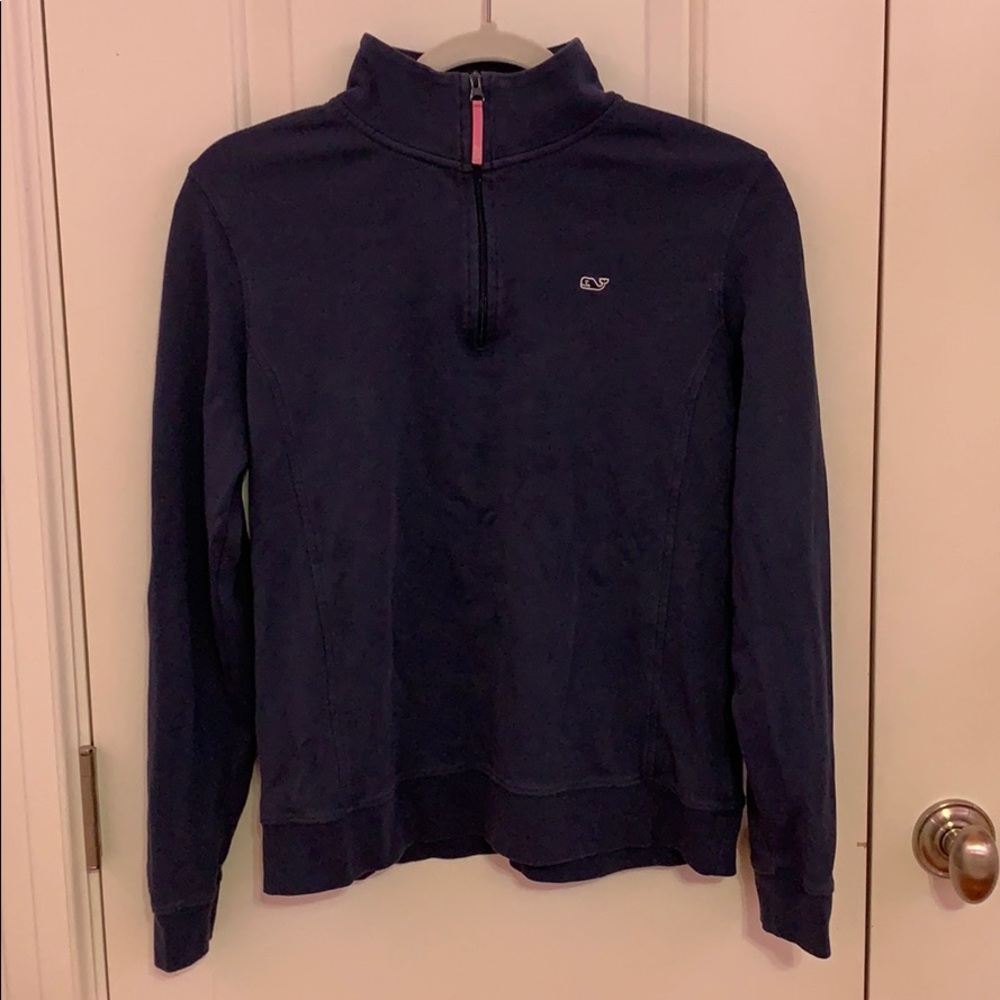 Vineyard Vines Navy Blue Quarter-zip